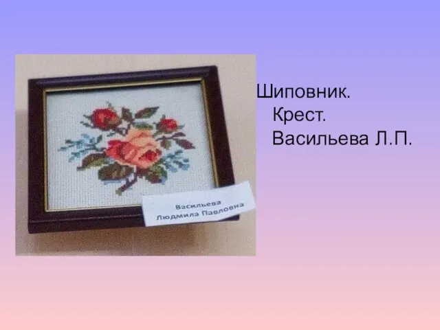 Шиповник. Крест. Васильева Л.П.