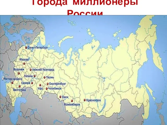 Города миллионеры России