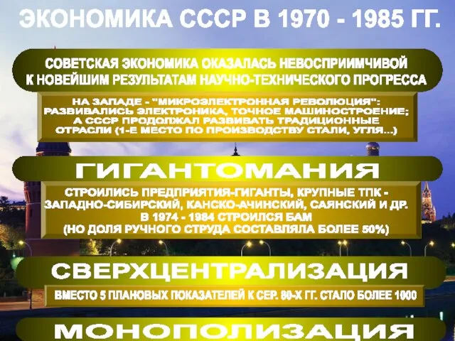 ВНОВЬ СОЗДАНЫЕ МИНИСТЕРСТВА КОМАНДОВАЛИ ПРЕДПРИЯТИЯМИ, ПОЧТИ КАК ПРИ СТАЛИНЕ САМОСТОЯТЕЛЬНЫЕ ПРЕДПРИЯТИЯ ЗАНИЖАЛИ