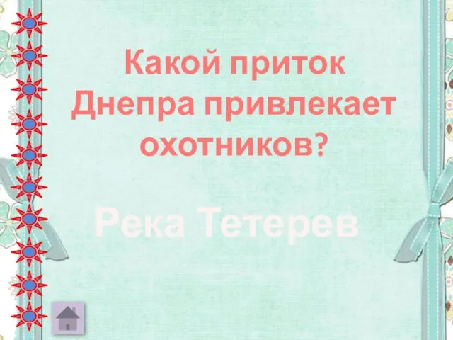 Какой приток Днепра привлекает охотников? Река Тетерев