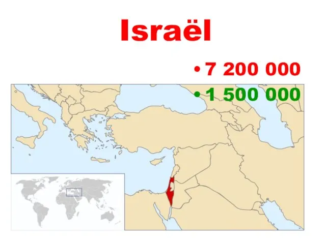 Israël 7 200 000 1 500 000