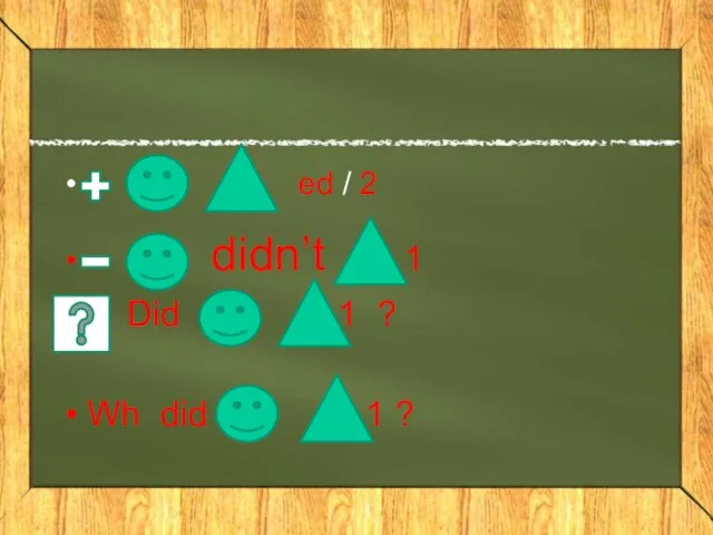 ed / 2 didn’t 1 Did 1 ? Wh did 1 ?