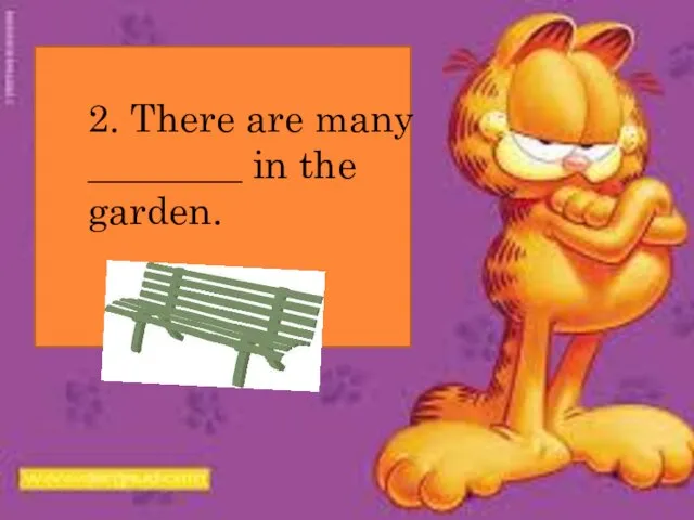 2. There are many ________ in the garden.