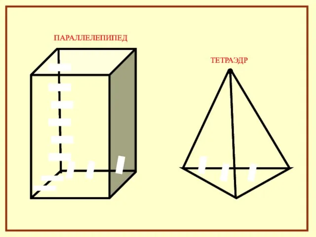 ПАРАЛЛЕЛЕПИПЕД ТЕТРАЭДР