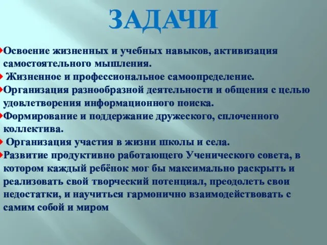 Освоение жизненных и учебных навыков, активизация самостоятельного мышления. Жизненное и профессиональное самоопределение.