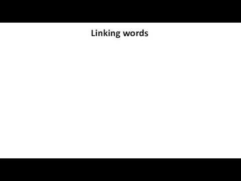 Linking words