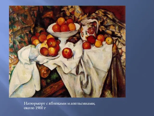 Натюрморт с яблоками и апельсинами, около 1900 г