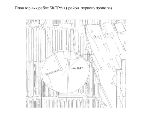 План горных работ БКПРУ-1 ( район первого провала)