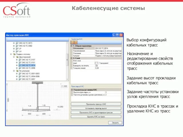 Выбор конфигураций кабельных трасс Назначение и редактирование свойств отображения кабельных трасс Задание