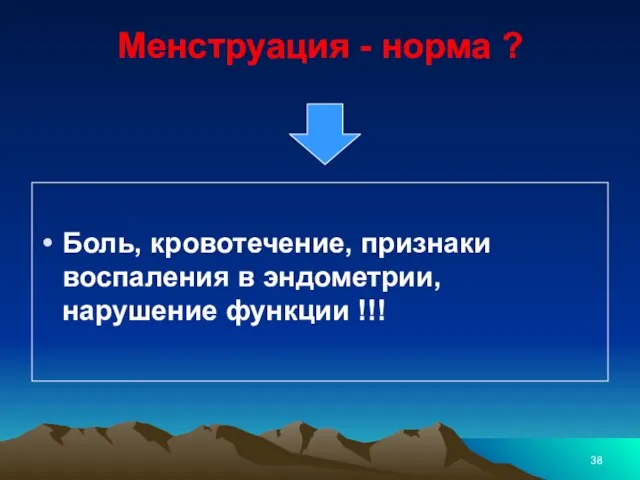 Менструация - норма ? Боль, кровотечение, признаки воспаления в эндометрии, нарушение функции !!!