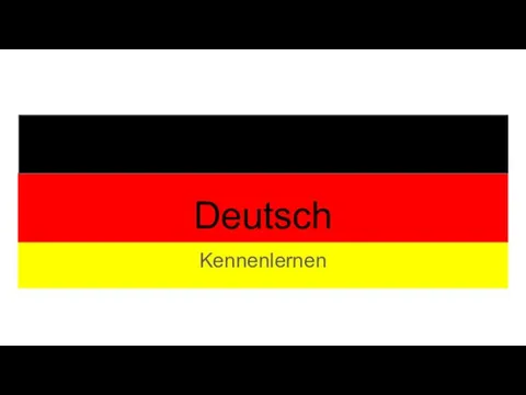 Deutsch Kennenlernen