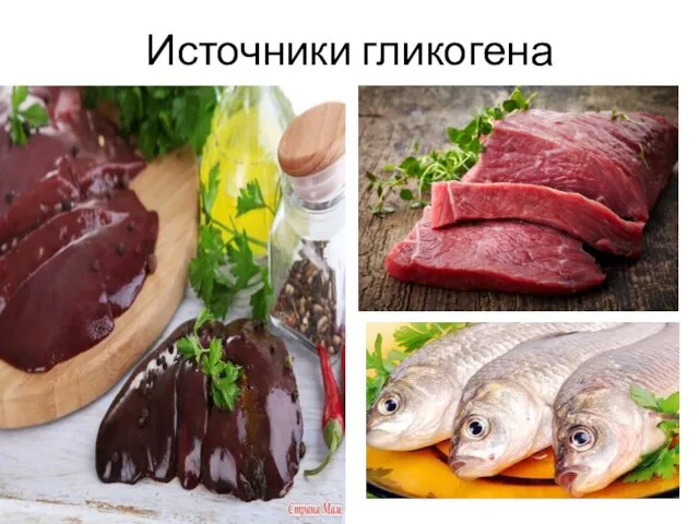 Источники гликогена