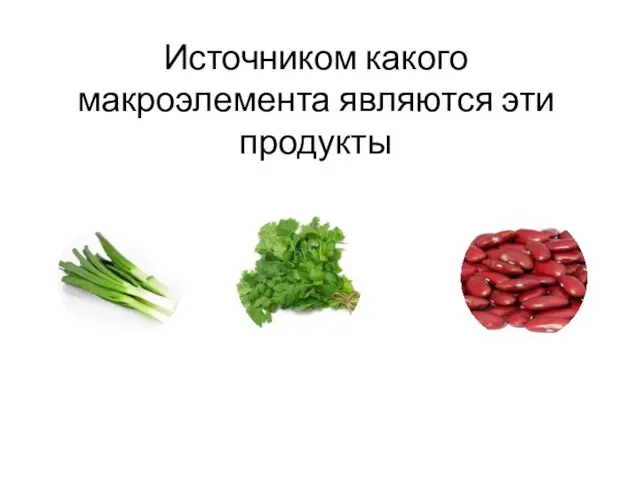 Источником какого макроэлемента являются эти продукты