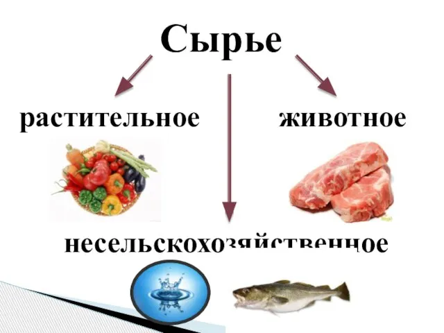 Сырье растительное несельскохозяйственное животное