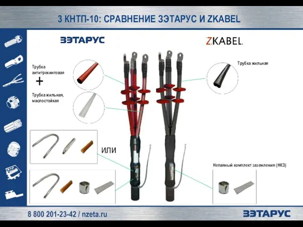 Трубка антитрекинговая Трубка жильная 3 КНТП-10: СРАВНЕНИЕ ЗЭТАРУС И ZKABEL Трубка жильная,