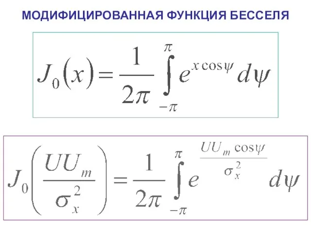 МОДИФИЦИРОВАННАЯ ФУНКЦИЯ БЕССЕЛЯ