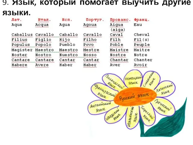 9. Язык, который помогает выучить другие языки.