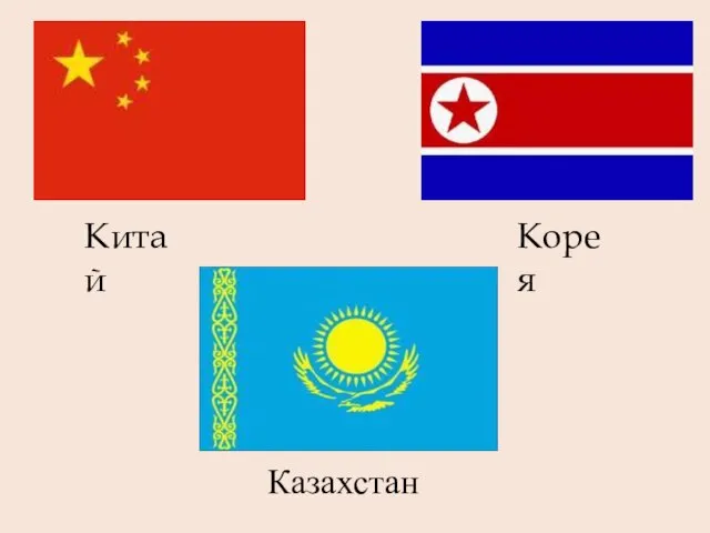 Китай Корея Казахстан