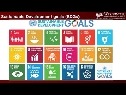 Sustainable Development goals (SDGs)