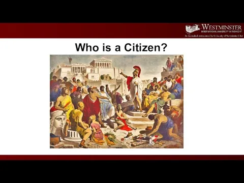 Who is a Citizen?