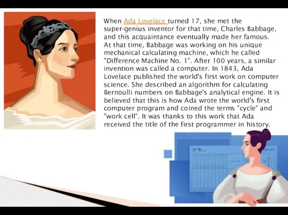 When Ada Lovelace turned 17, she met the super-genius inventor for that