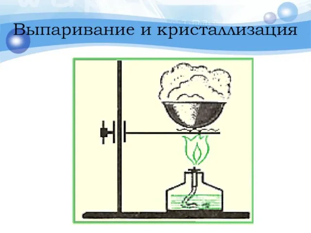 Выпаривание и кристаллизация