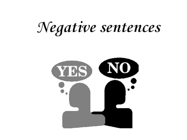 Negative sentences