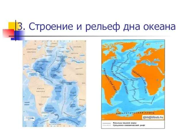 3. Строение и рельеф дна океана