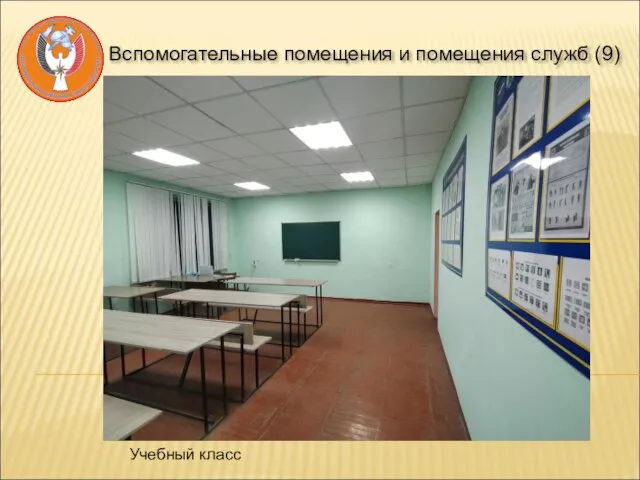 Вспомогательные помещения и помещения служб (9) Учебный класс