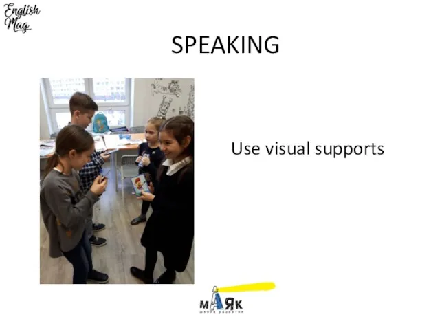 SPEAKING Use visual supports