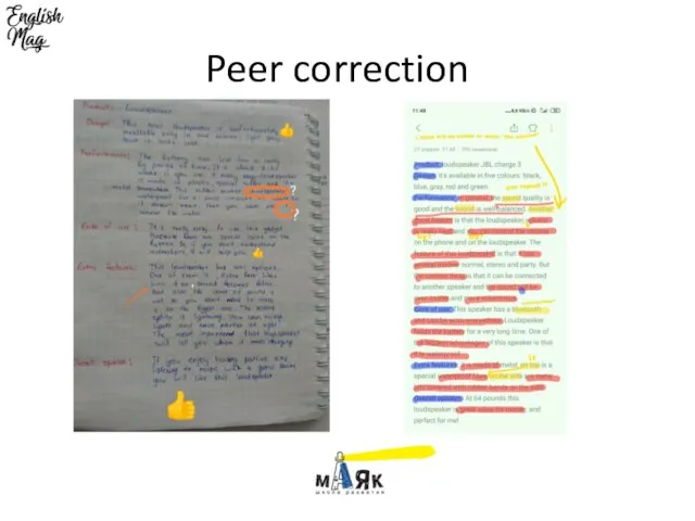 Peer correction