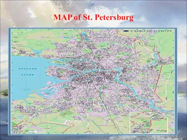 MAP of St. Petersburg