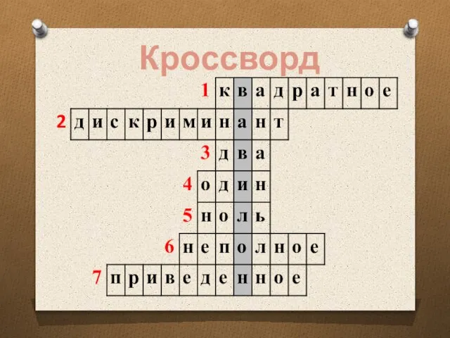 Кроссворд