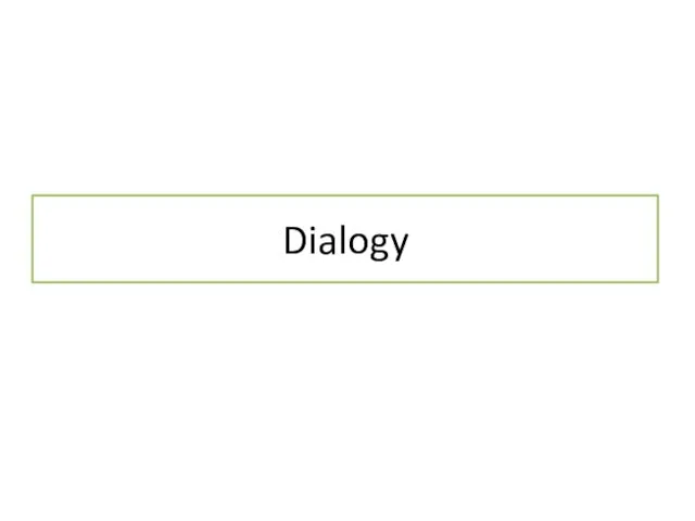 Dialogy