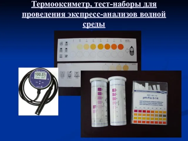 Термооксиметр, тест-наборы для проведения экспресс-анализов водной среды