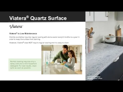 Viatera® Quartz Surface Viatera® Countertop Material Viatera® Ribera Viatera® is Low Maintenance
