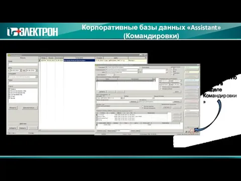 Корпоративные базы данных «Assistant» (Командировки) Инструкция по работе в разделе Командировки»