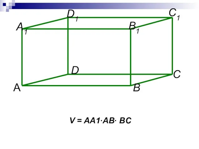 V = AA1∙AB∙ BC