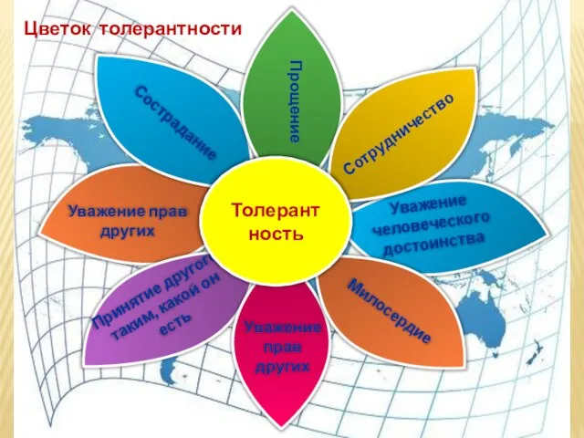 Сотрудничество Прощение Цветок толерантности