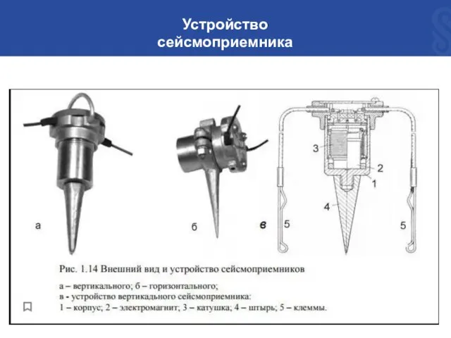 Устройство сейсмоприемника