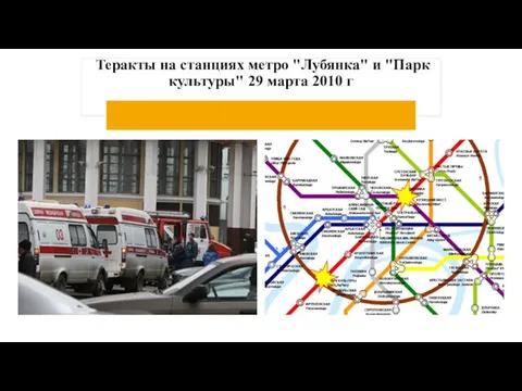Теракты на станциях метро "Лубянка" и "Парк культуры" 29 марта 2010 г