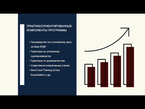 ПРАКТИКООРИЕНТИРОВАННЫЕ КОМПОНЕНТЫ ПРОГРАММЫ Производство по е-уголовному делу на базе ЕРДР Практикум по