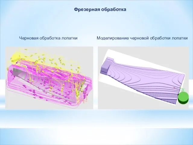 Фрезерная обработка Черновая обработка лопатки Моделирование черновой обработки лопатки