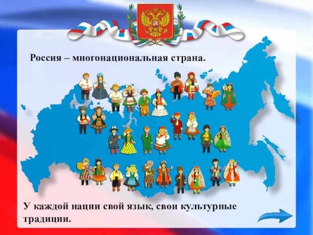 Россия – многонациональная страна. У каждой нации свой язык, свои культурные традиции.