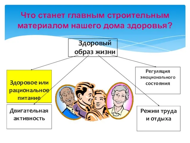 Что станет главным строительным материалом нашего дома здоровья? Здоровое или рациональное питание