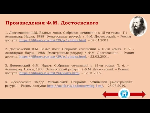 Произведения Ф.М. Достоевского 2. Достоевский Ф.М. Белые ночи. Собрание сочинений в 15-ти