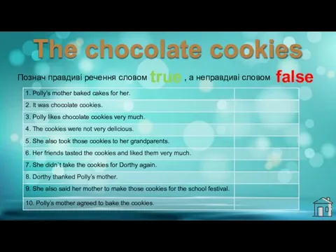 The chocolate cookies
