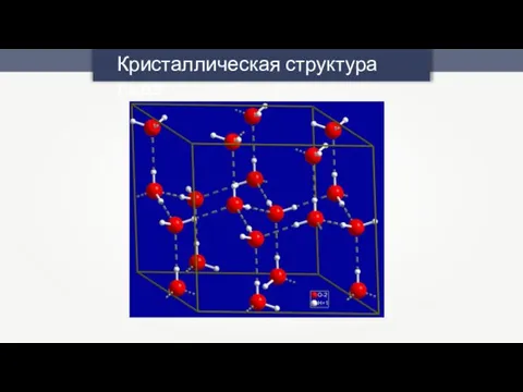 Кристаллическая структура льда