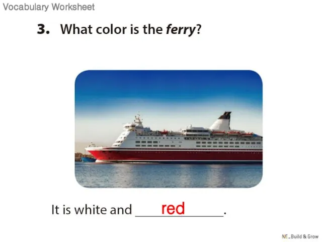 red Vocabulary Worksheet