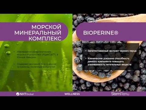 BIOPERINE® МОРСКОЙ МИНЕРАЛЬНЫЙ КОМПЛЕКС Запатентованный экстракт черного перца Клинические доказана способность данного